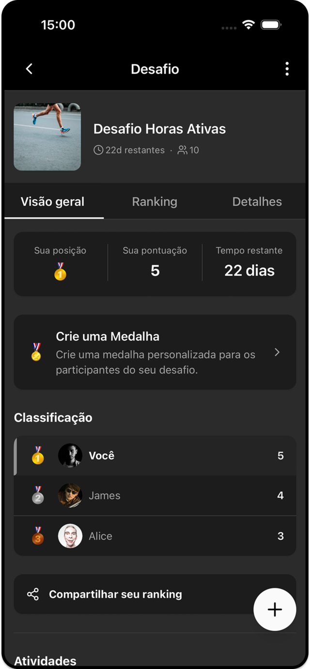 Desafio do HAID com ranking
