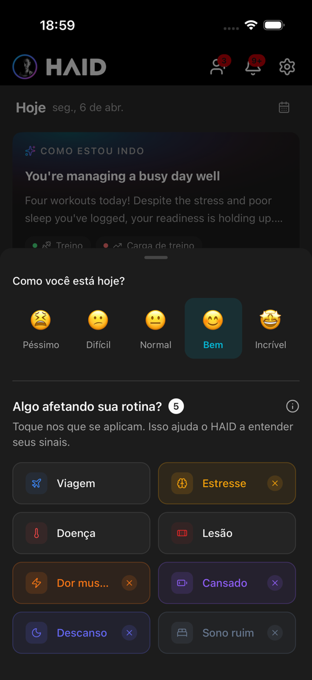 Tags de contexto do HAID